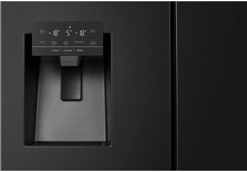 Hisense RF728N4SBFE side-by-side šaldytuvas Freestanding 560 L E Juodas