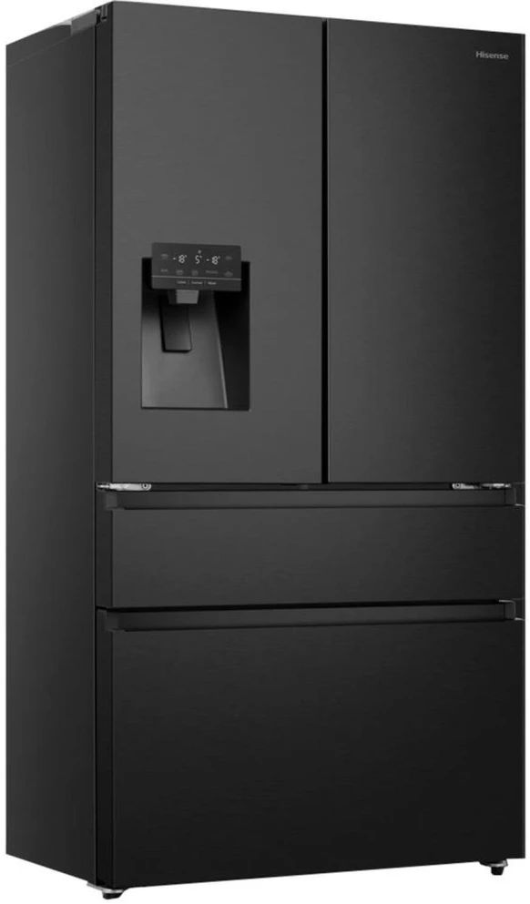 Hisense RF728N4SBFE side-by-side šaldytuvas Freestanding 560 L E Juodas