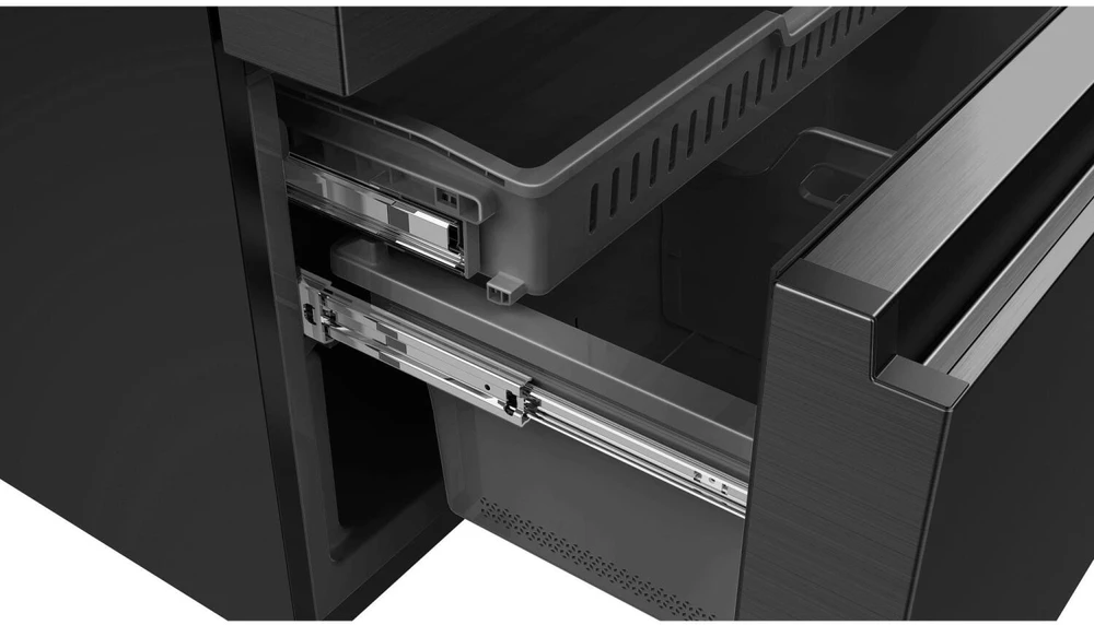 Hisense RF728N4SBFE side-by-side šaldytuvas Freestanding 560 L E Juodas