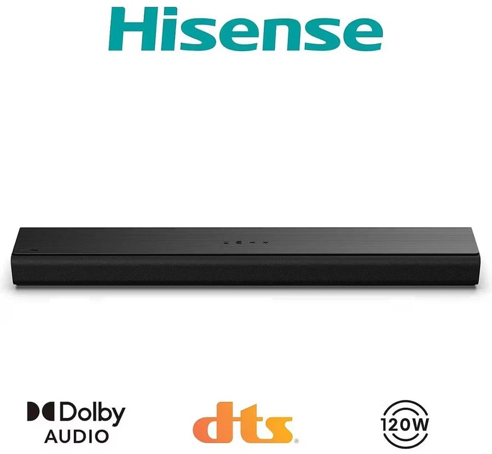 Garso juosta Hisense HS1000 garso juosta (juoda, su „Bluetooth“, HDMI, USB, AUX, optiniu)