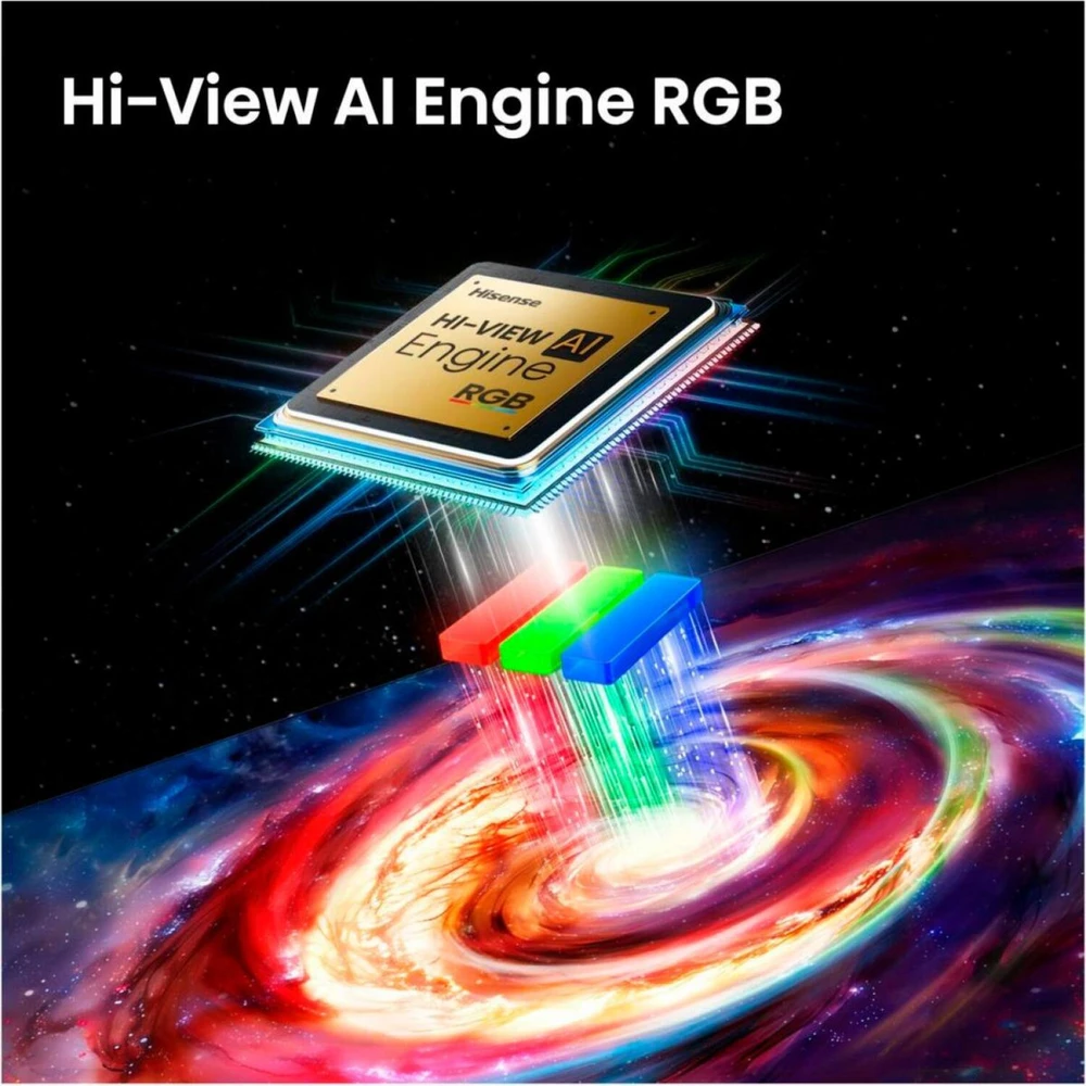 Hisense televizorius 65UR8DS, 164 cm, 4K UHD, 180 Hz, RGB MiniLED, HDR10+, Dolby Vision, HDMI 2.1, VIDAA Smart OS