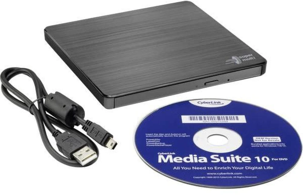 LG H.L duomenų saugykla | Itin plonas nešiojamas DVD rašytuvas | GP60NB60 | Sąsaja USB 2.0 | DVD±R/RW | CD skaitymo greitis 24 x | CD įrašymo greitis 24 x | Juodas | Stalinis kompiuteris / Nešiojamasis kompiuteris