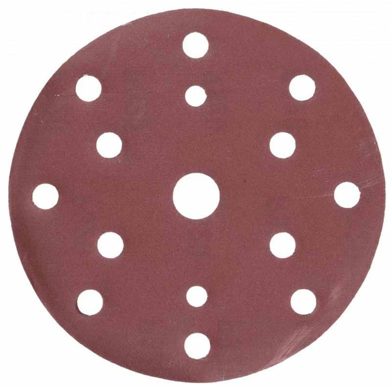 HOGERT Šlifavimo diskas su skylutėmis metalui / medienai 150mm G320 5vnt.