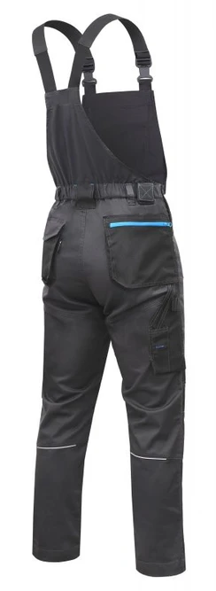 HOGERT WURNITZ elastic protective bib trausers dark pilka S (48)