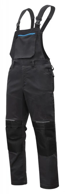 HOGERT WURNITZ elastic protective bib trausers dark pilka S (48)