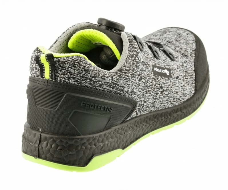 HOGERT KEMNITZ safety shoes LACE SYSTEM S1PS SR FO pilka melange/žalias 41