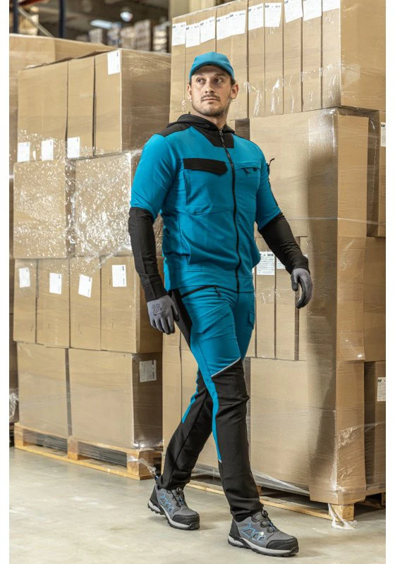 HOGERT BEELITZ elastic trausers ocean mėlynas/juodas 2XL (56)