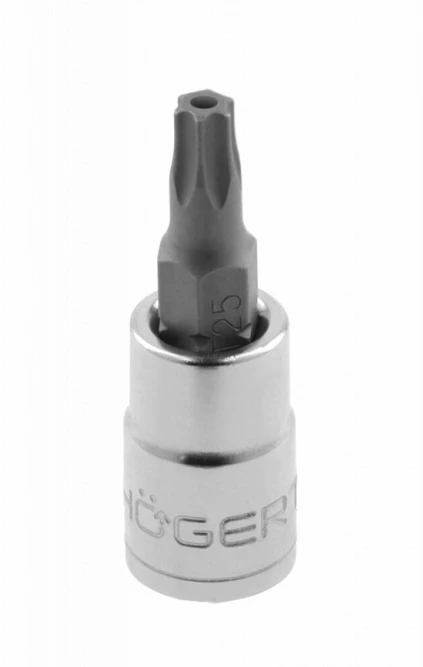 HOGERT Tamperinis torx bito lizdas su 8 mm, 1/4" skyle
