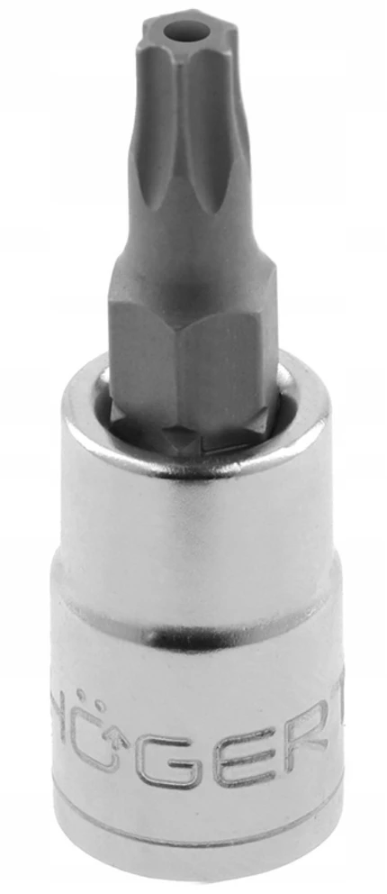 HOGERT Tamperinis torx bito lizdas su 9 mm, 1/4" skyle