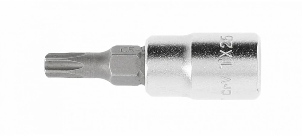 HOGERT Tamperinis torx bito lizdas su 27 mm, 1/4" skyle