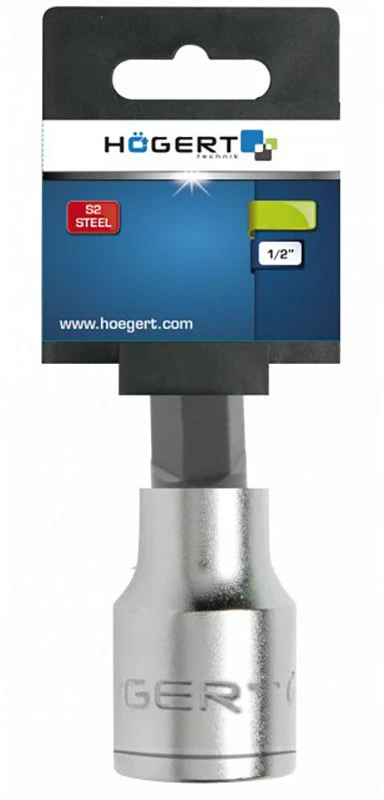 HOGERT Šešiabriaunis veržliaraktis H7 1/2" 55 mm