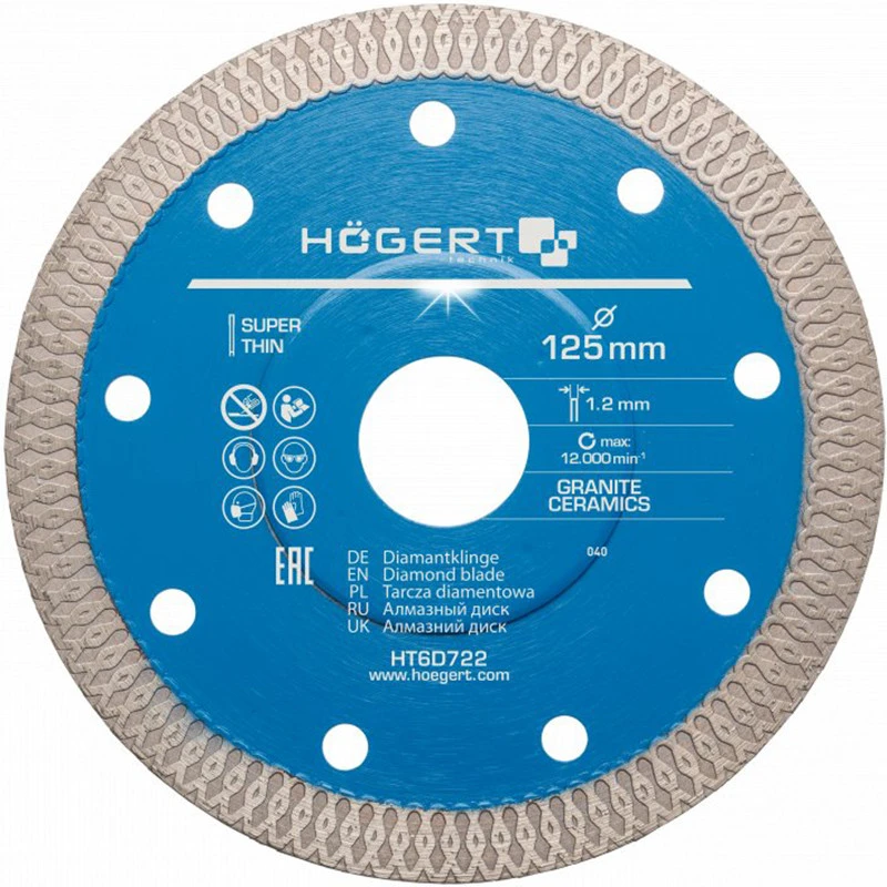 HOGERT DIAMOND DISKAS 125mm KERAMIKAI