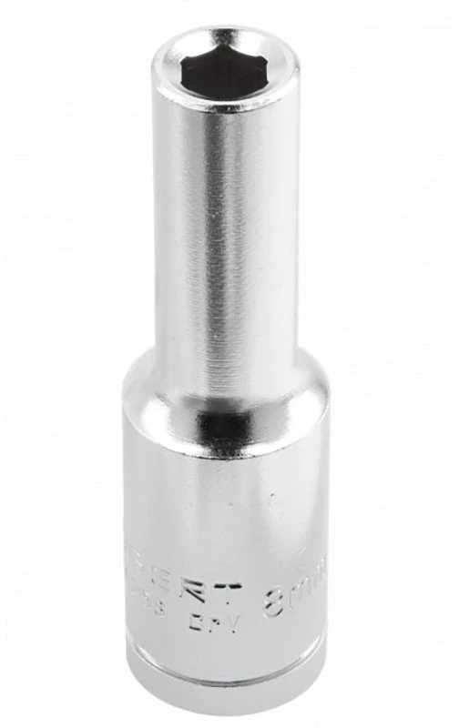 HOGERT Šešiakampis lizdas 1/2", 9 mm, ilgas, CrV