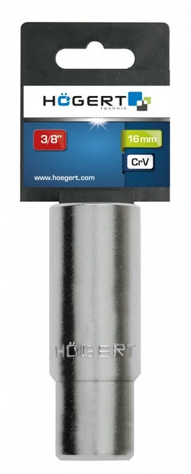 HOGERT Šešiakampė galvutė su šešiakampiu lizdu 3/8", 16 mm, CrV