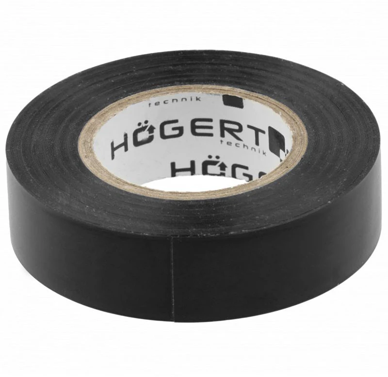 HOGERT Izoliacinė juosta 0,13 mm x 19 mm x 20 m, juoda