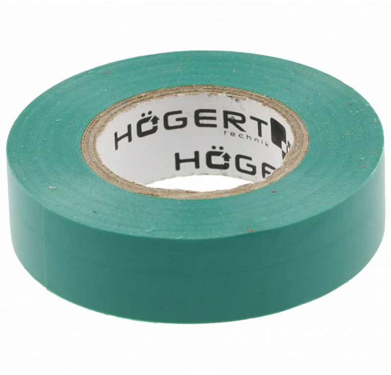 HOGERT Izoliacinė juosta 0,13 mm x 19 mm x 20 m, žalia