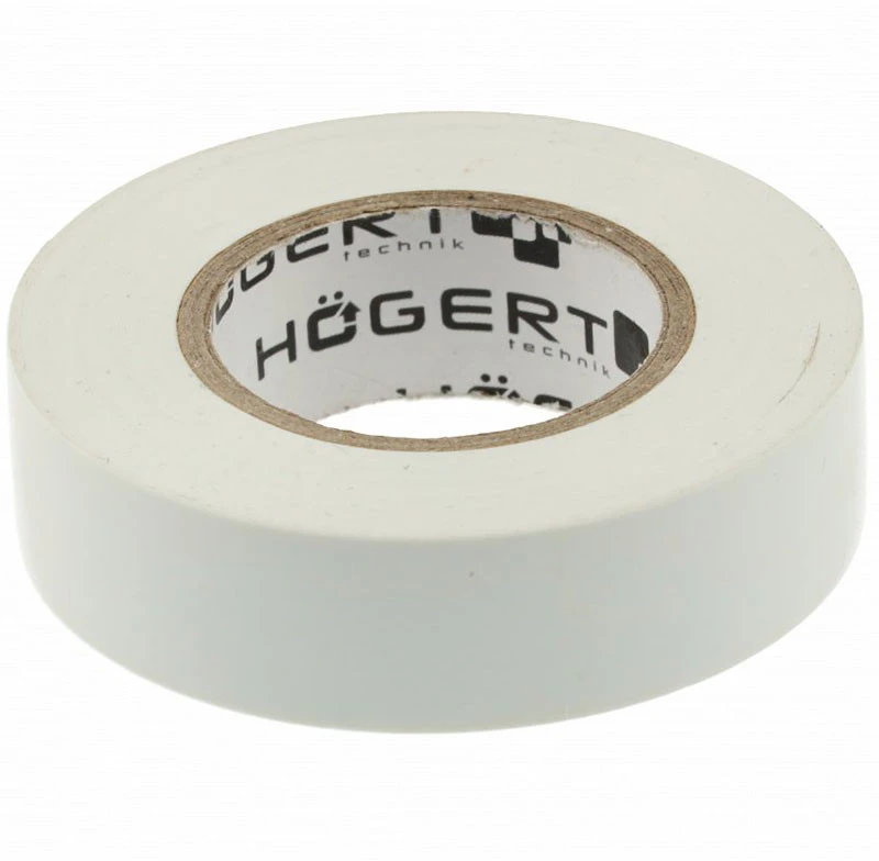 HOGERT Izoliacinė juosta 0,13 mm x 19 mm x 20 m, balta