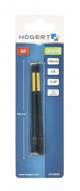 HOGERT TX 10 Impact Bit 100 mm 2 pcs