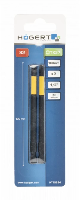 HOGERT TX 27 Impact Bit 100 mm 2 pcs