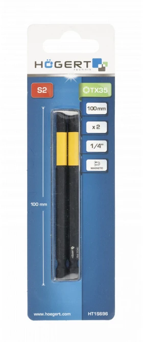 HOGERT TX 35 Impact Bit 100 mm 2 pcs