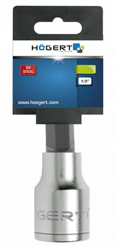 HOGERT Šešiabriaunis veržliaraktis H6 1/2" 55 mm