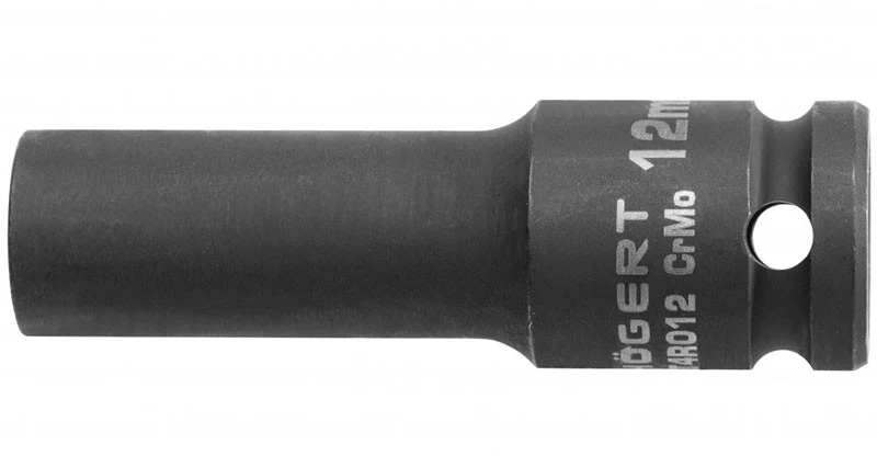 HOGERT Smūginis lizdas 1/2", 10 mm, CrMo, gilus