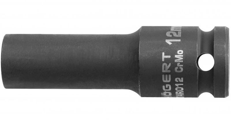 HOGERT Smūginis lizdas 1/2", 12 mm, CrMo, gilus