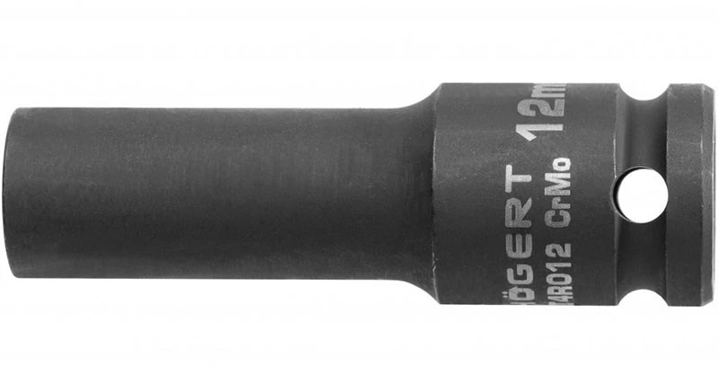 HOGERT Smūginis lizdas 1/2", 13 mm, CrMo, gilus