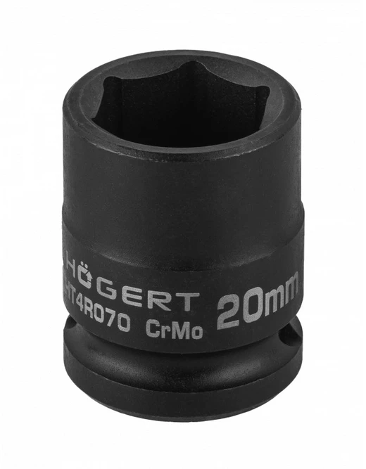 HOGERT Smūginis lizdas 1/2" 20 mm trumpas