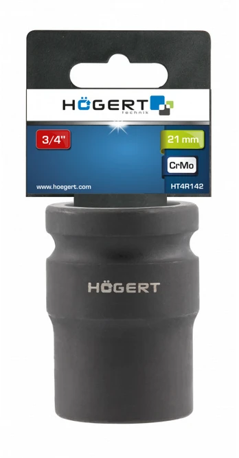 HOGERT Trumpasis smūginis 21 mm lizdas