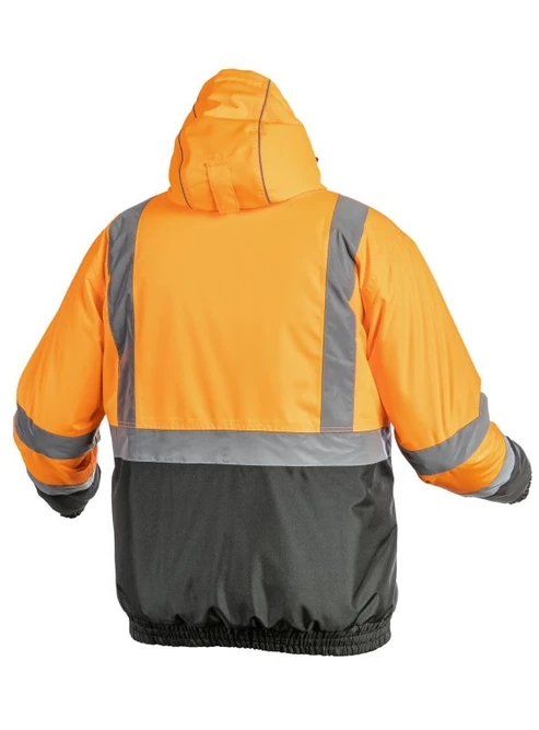 HOGERT OKER apšiltinta įspėjamoji striukė bomber oranžinė 3XL
