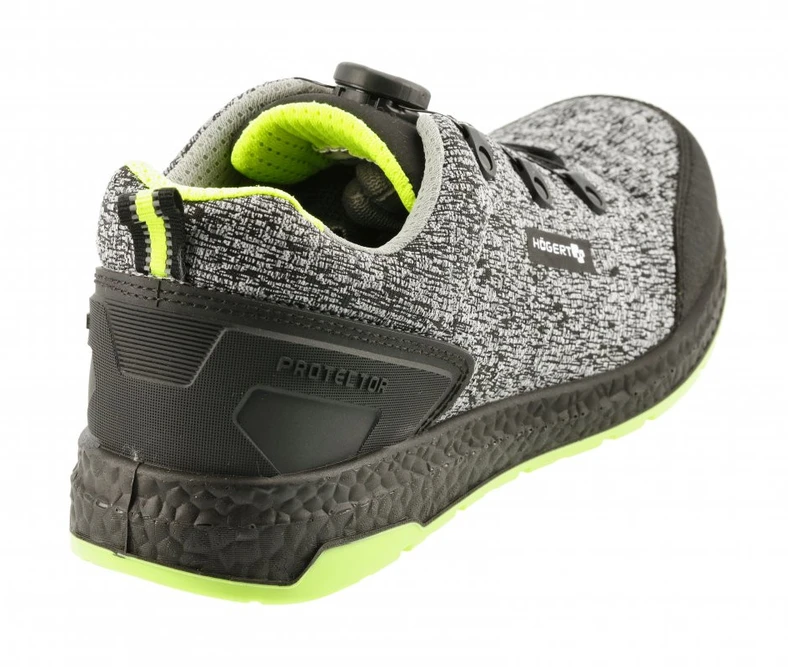 HOGERT KEMNITZ safety shoes LACE SYSTEM S1PS SR FO pilka melange/žalias 40