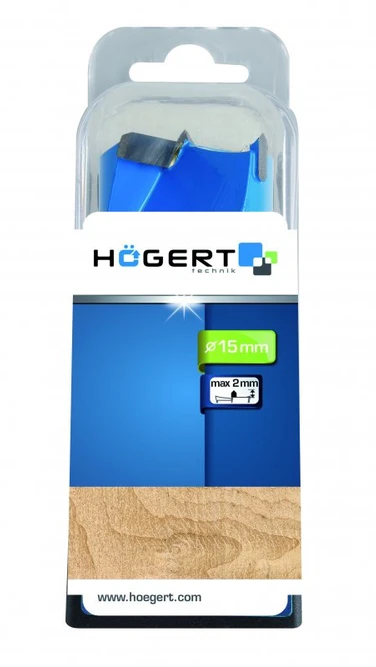 Grąžtas HOGERT Forstnerio antgalis 15 mm