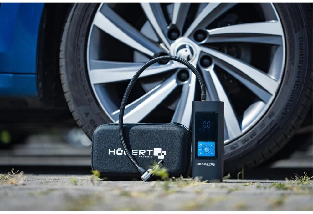 Automobilinis kompresorius su akumuliatoriumi 12V 110W apšvietimu, HT8G626, Hogert