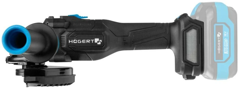 HOGERT Brushless Kampinis šlifuoklis With Speed Adjustable 125mm 18V
