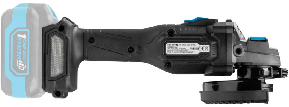 HOGERT Brushless Kampinis šlifuoklis With Speed Adjustable 125mm 18V