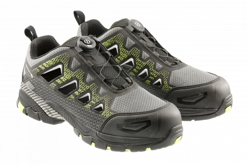 HOGERT PAGLAU safety sandals LACE SYSTEM S1PS SR FO juodas/žalias 46