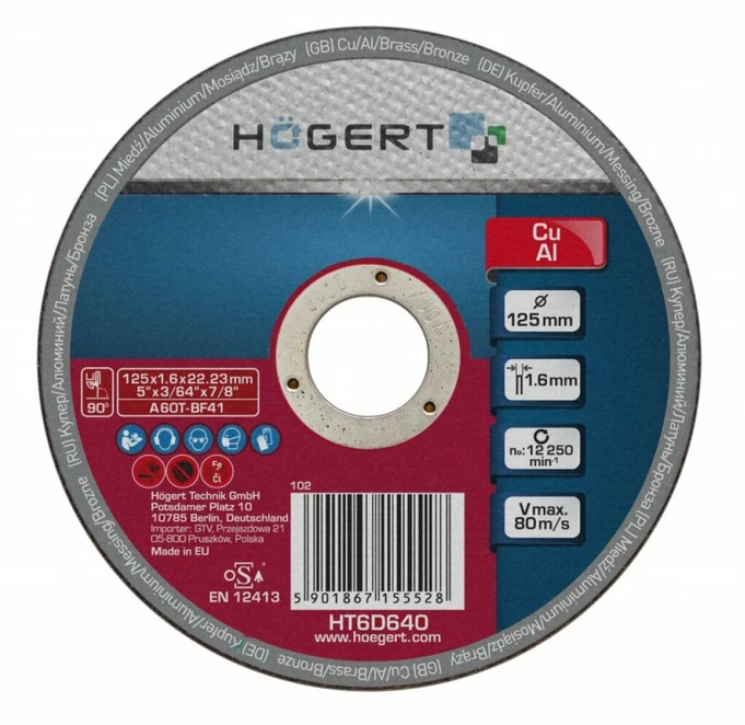 HOGERT Vario, aliuminio ir spalvotųjų metalų šlifavimo diskas