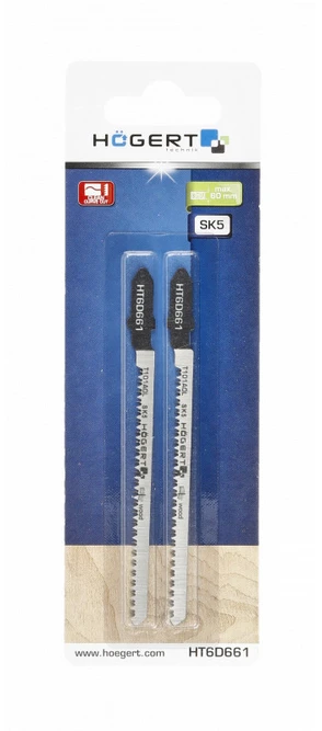 HOGERT 100 mm skersmens švaraus lenkto pjūvio pjūvio geležtės, pjūvio gylis: 3-60 mm, 2 vnt.
