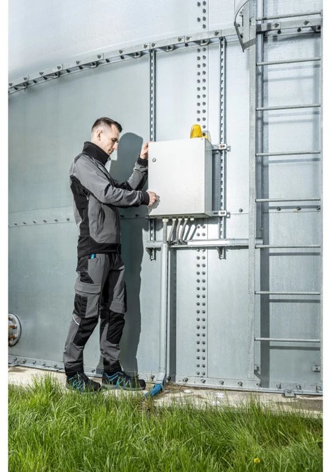 HOGERT SCHMUTTER apsauginiai batai LACE SYSTEM S1P SRC tamsiai pilka/mėlyna 43
