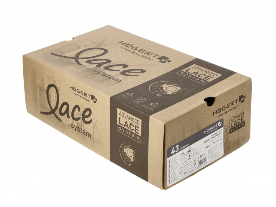 HOGERT SCHMUTTER apsauginiai batai LACE SYSTEM S1P SRC tamsiai pilka/mėlyna 43