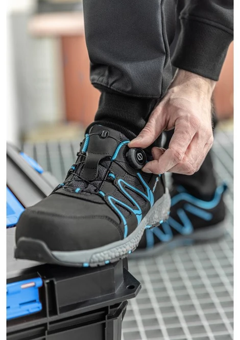 HOGERT SCHMUTTER apsauginiai batai LACE SYSTEM S1P SRC tamsiai pilka/mėlyna 43