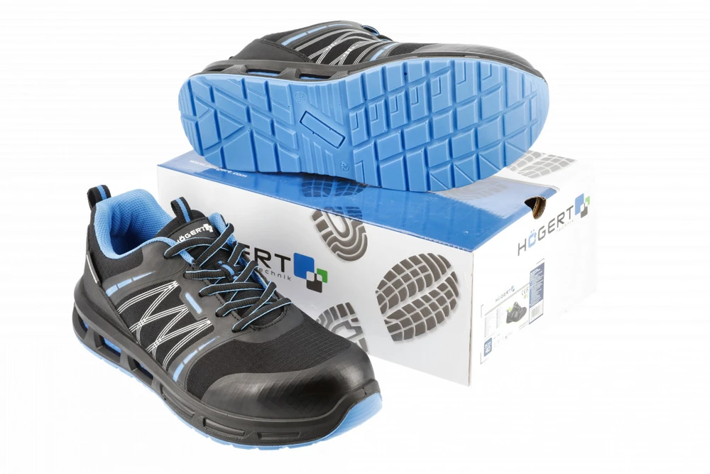 HOGERT WARNOW apsauginiai batai RIPSTOP S1PL SR FO juoda/mėlyna 45