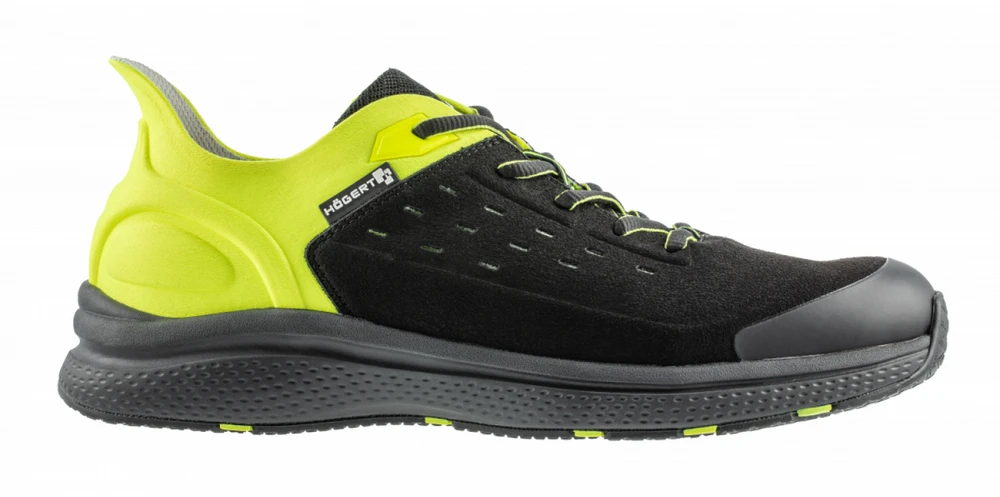 HOGERT SAUTEN light safety shoes O1 FO SR juodas/yellow hi-vis 46