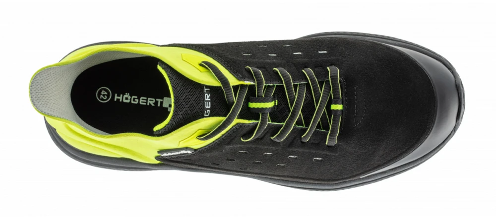 HOGERT SAUTEN light safety shoes O1 FO SR juodas/yellow hi-vis 46