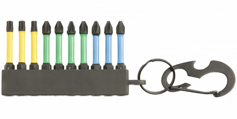 HOGERT Impact bits 10 pcs mix 50 mm