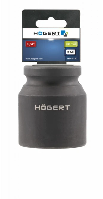 HOGERT Trumpasis smūginis lizdas 32 mm