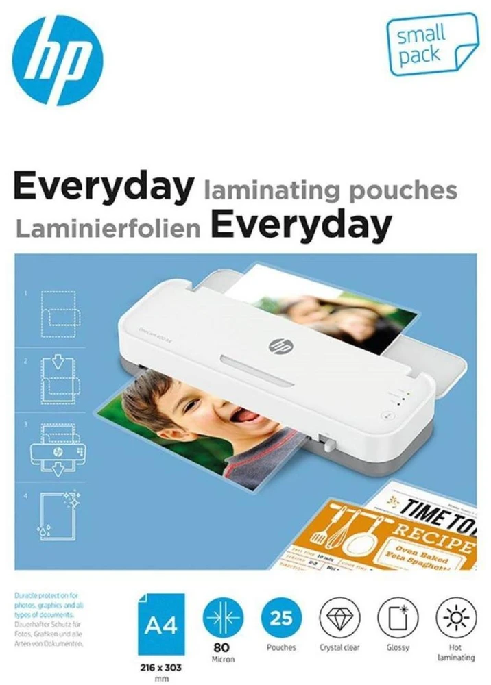 HP EVERYDAY laminavimo folija 25 vnt