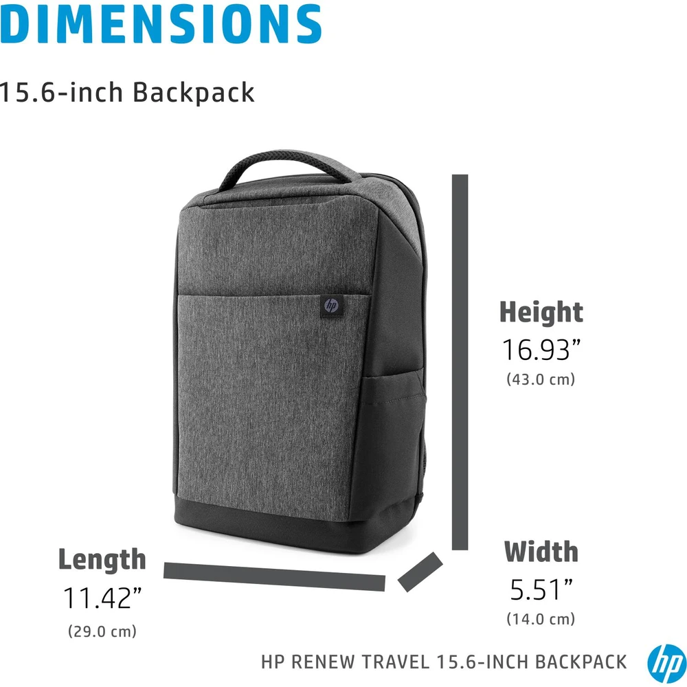 HP Renew Travel nešiojamojo kompiuterio kuprinė 15.6"