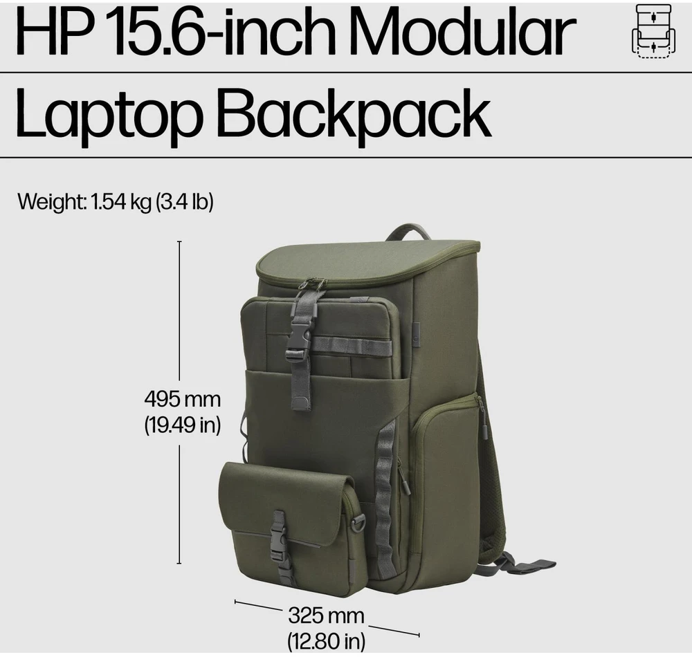 Kuprinė HP 15.6'' Modular Nešiojamas kompiuteris Backpack - batoh